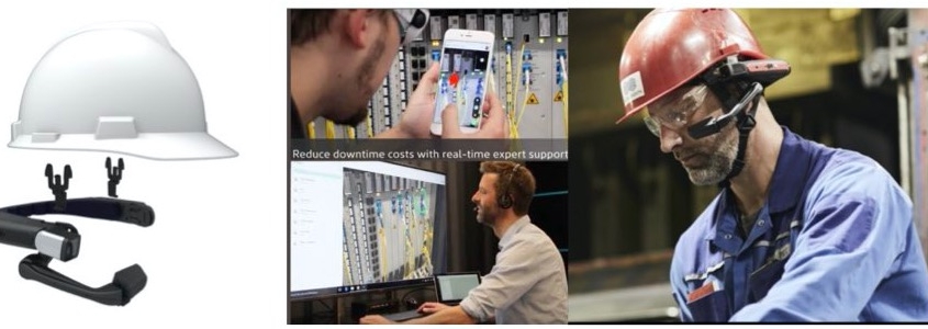 Hands-Free Visual Assist  Industrial Smart Glass Head Wearables