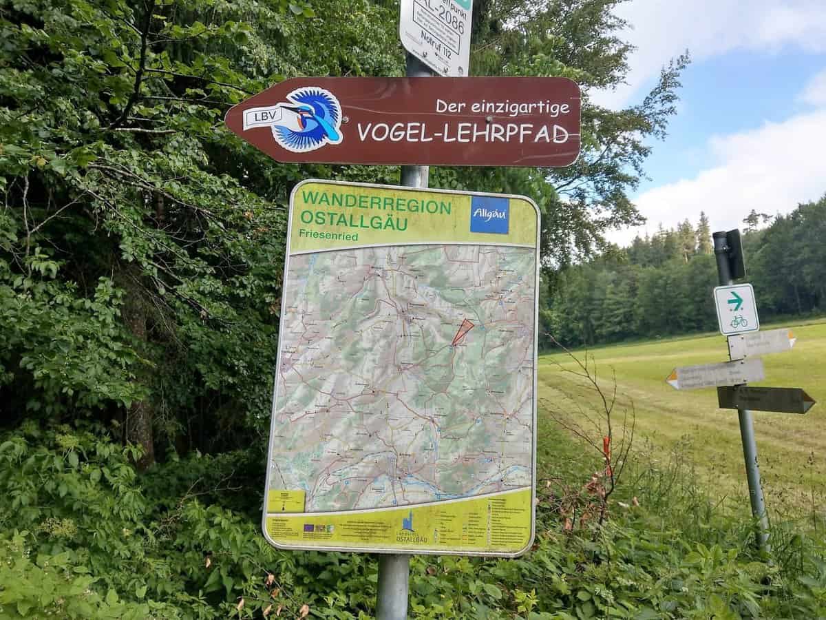 Vogellehrpfad Friesenried Familienausflug Puddingklecks Mamablog