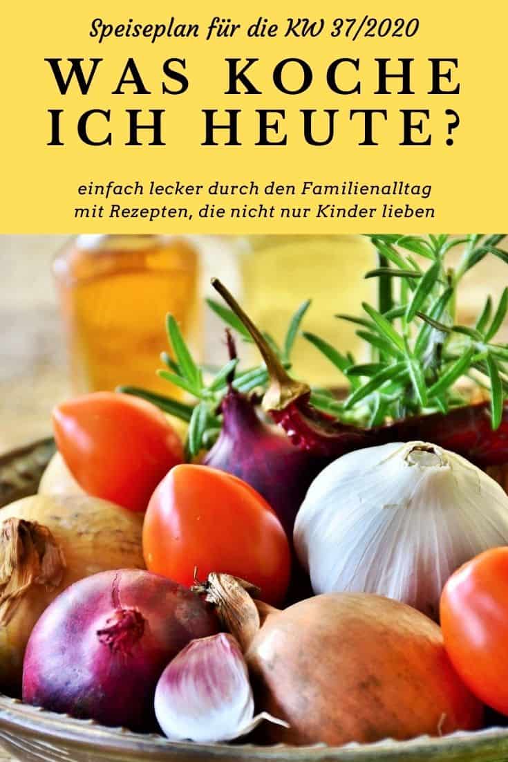 Unkomplizierte, familientaugliche und leckere Rezepte für jeden Tag. Mit dem Speiseplan KW 37/2020 findest du abwechslungsreiche und tolle Gerichte und Rezeptideen. #kochen #kochrezept #rezept #rezeptidee #familienküche #kochenmitkindern #mitkindernkochen #essen