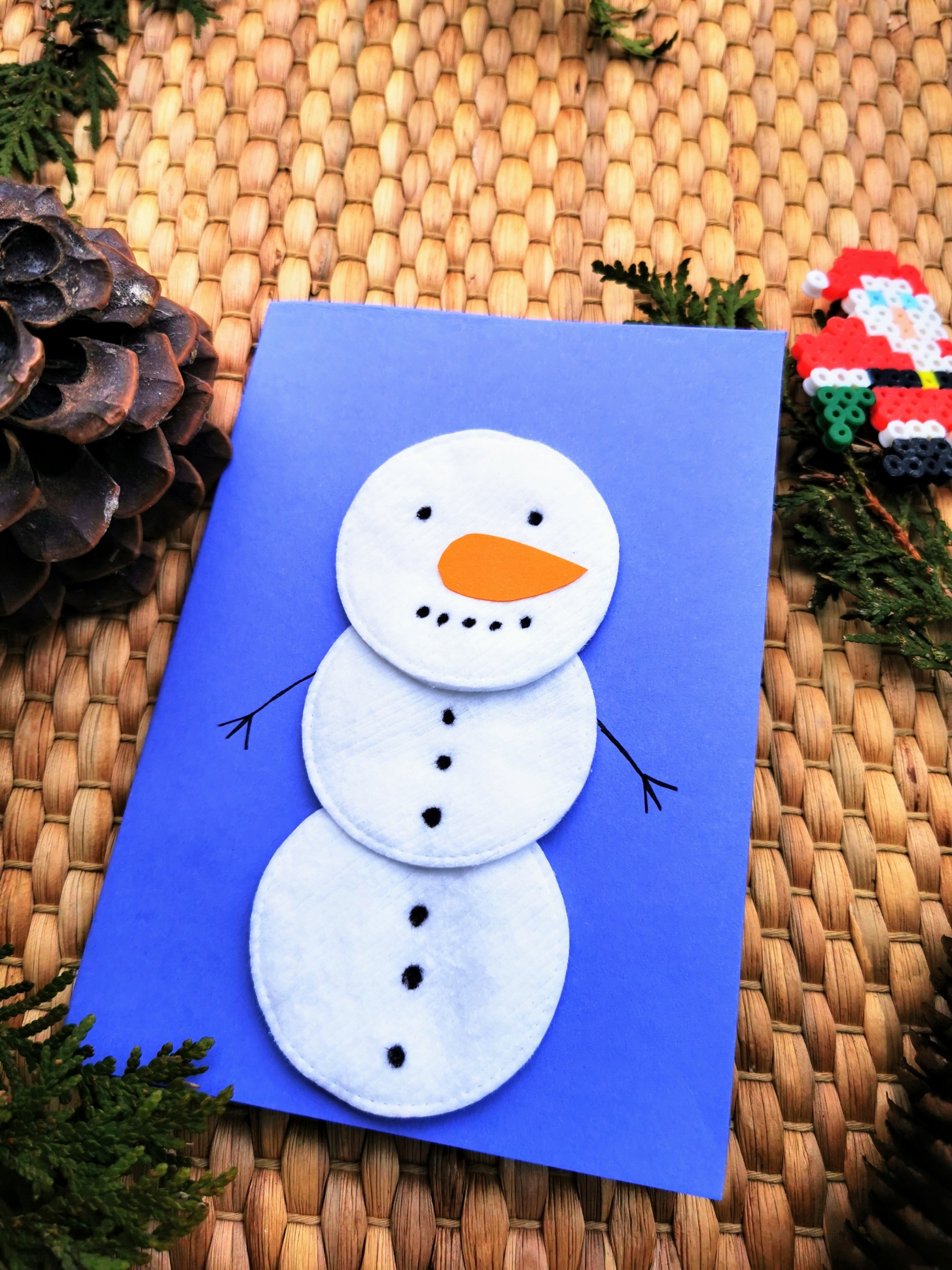Mit Kindern Weihnachtskarten basteln - 3 einfache Ideen - Puddingklecks