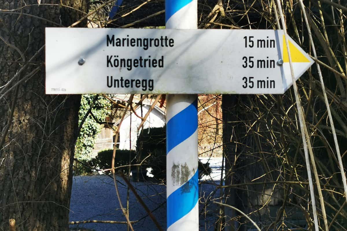 Von der Katzbrui Mühle zur Mariengrotte. Ein kurzer Wanderweg für Familien auf Puddingklecks, dem Großfamilienblog mit Herz