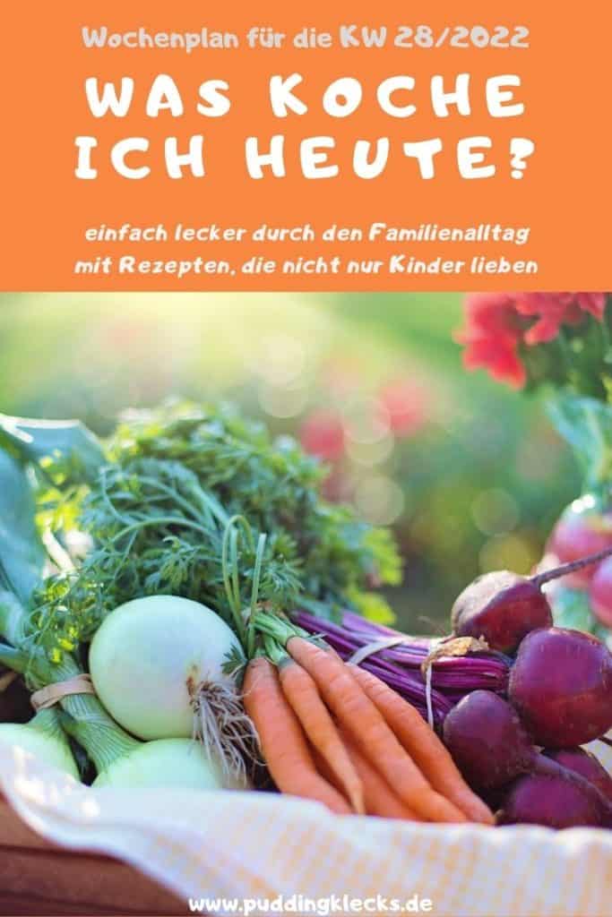 Hol dir leckere Inspirationen in meinem Wochenplan KW 27/2022 - hier findest du einfache Kochrezepte für jeden Tag für die ganze Familie.#rezepte #rezeptidee #wochenplan #speiseplan #familientisch #essen