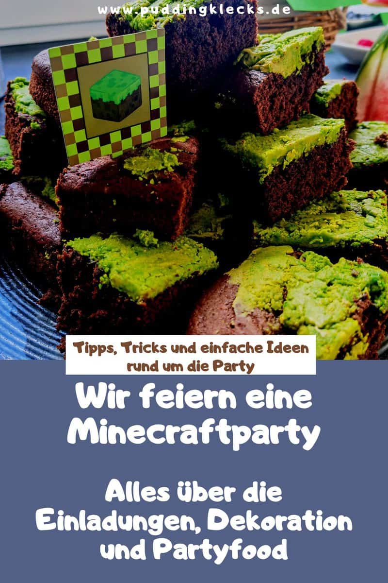 Minecraft Party leicht gemacht - hier findest du allerlei Tipps und Tricks für eine entspannte Geburtstagsparty im Minecraft Stil.