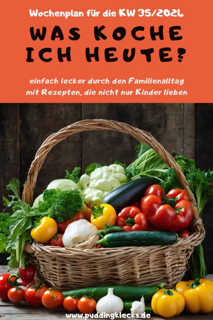 Einfach, lecker und vegan kochen? Mit meinem Familien-Wochenplan kein Problem. In diesem Speiseplan findest du 7 einfache Rezepte für jeden Tag - nicht nur für Kinder! #kochen #rezept #vegan #wochenplan #speiseplan #vegankochen #veganerezepte #familienküche