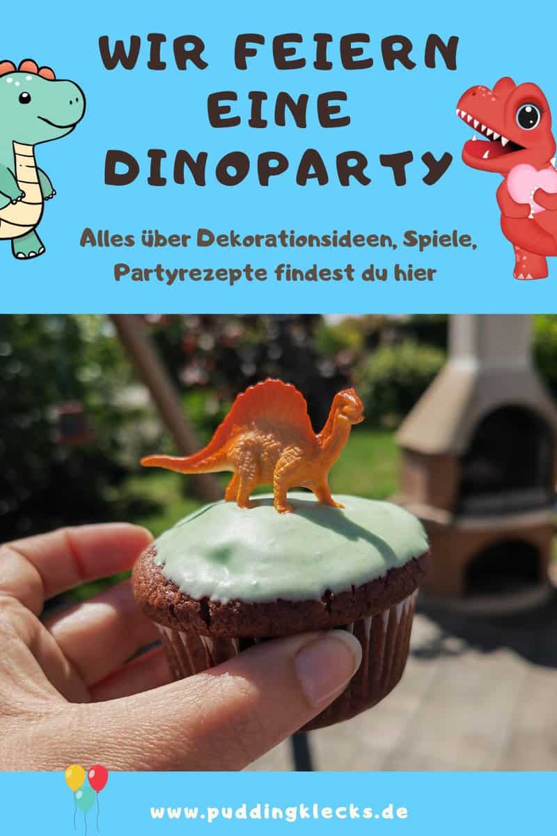 Was gehört zu einer gelungenen Dinoparty? Julie erzählt von der Geburtstagsparty ihres Kindes und gibt dir Rezepte, Partyspiele und Dekorationsideen mit an die Hand, damit deine Dino Party unvergesslich toll wird. #dinoparty #geburtstagsparty #dinoliebe 