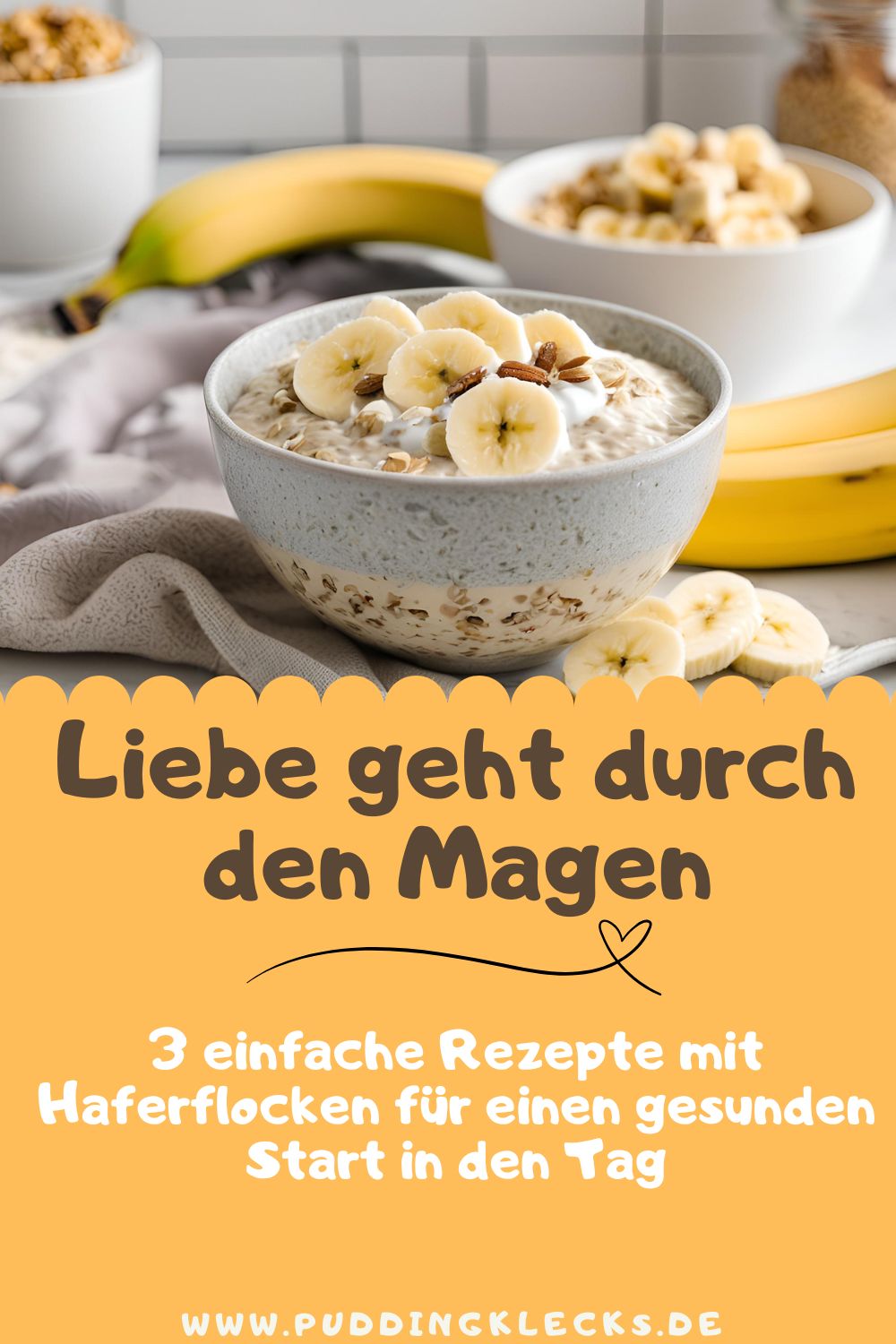 Haferflocken sind nicht nur gesund, sie sind auch unglaublich lecker und sättigen gut. Deswegen bekommst du von Julie, 6-fache Mama und Ernährungsberaterin, 3 einfache Rezepte zur Hand, die auch Beikost geeignet sind.