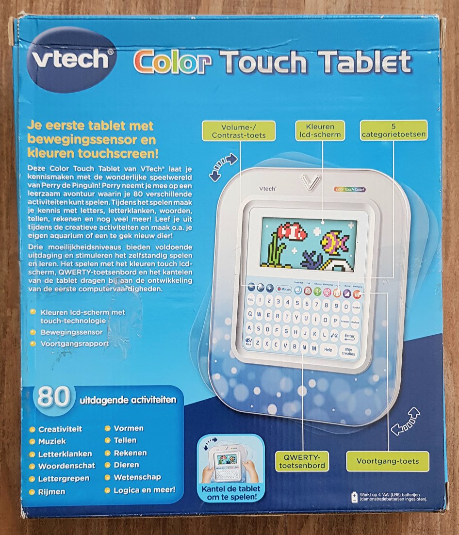 Inwoner Inferieur Schaken Vtech Color Touch Tablet - PuiKeKleertjes vintage en tweedehands