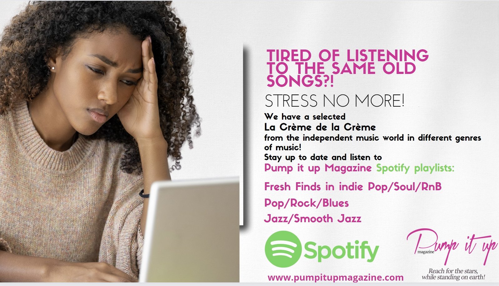 Spotify Playlist Independent music Pump it up magazine