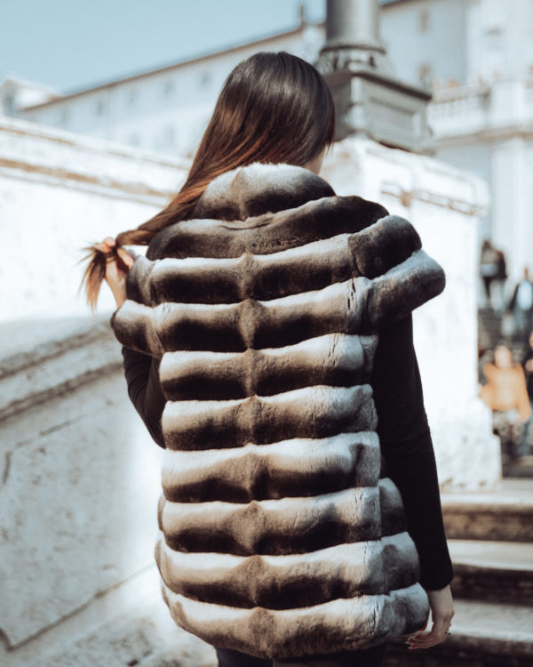 Chinchilla Vest - Leather Jackets in Rome | Best Leather Shop - Puntopelle