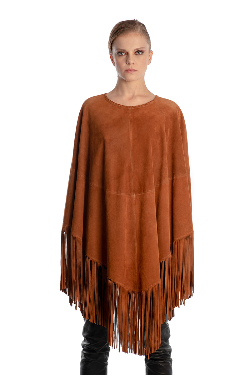 Leather Poncho