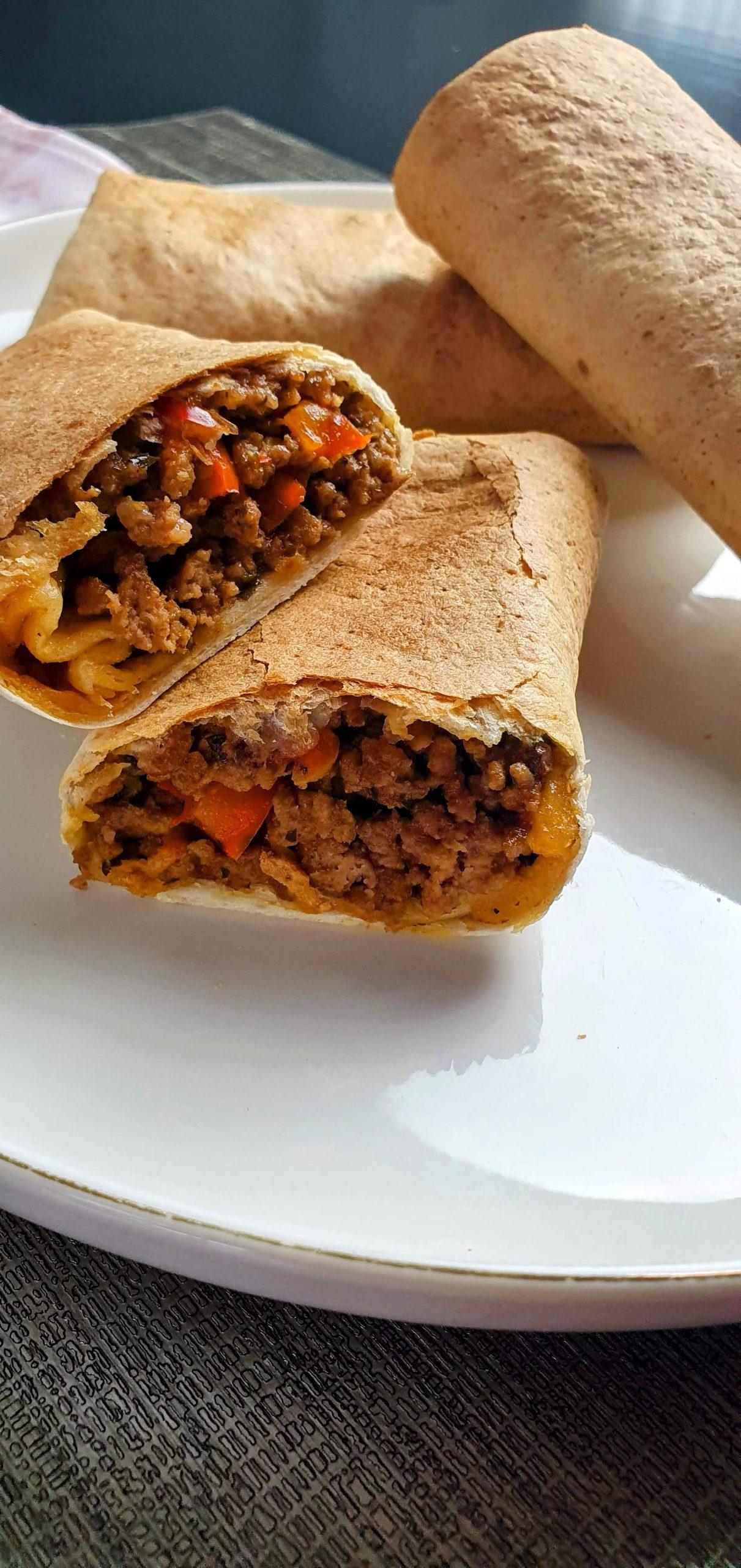 HighProtein LowCalorie Cheesy Beef Burrito Pure Plates Recipes