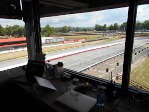 NASCAR journalist at Mid-Ohio