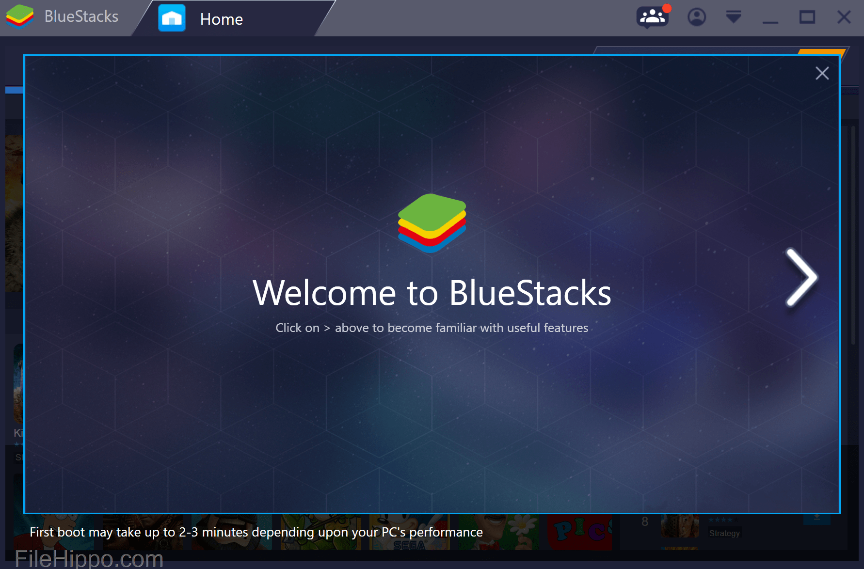 bluestacks загрузить фото