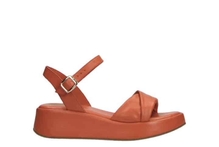 Elley 01 6300 Orange leather sandals