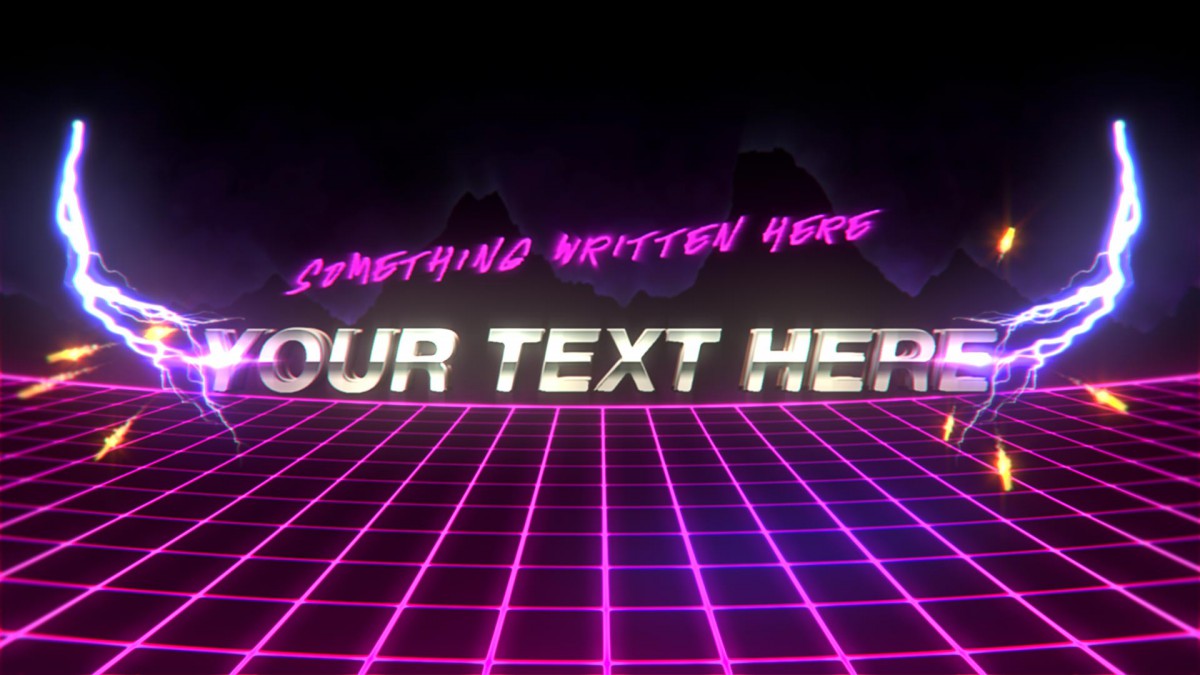 80's laser grid film intro logo company ident