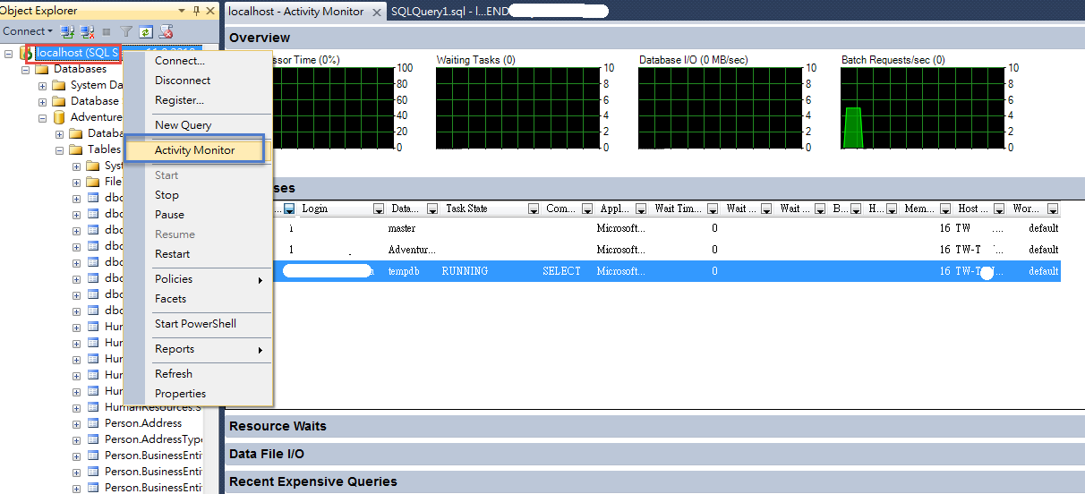 Waiting for data. Resource Tuner Business|personal.