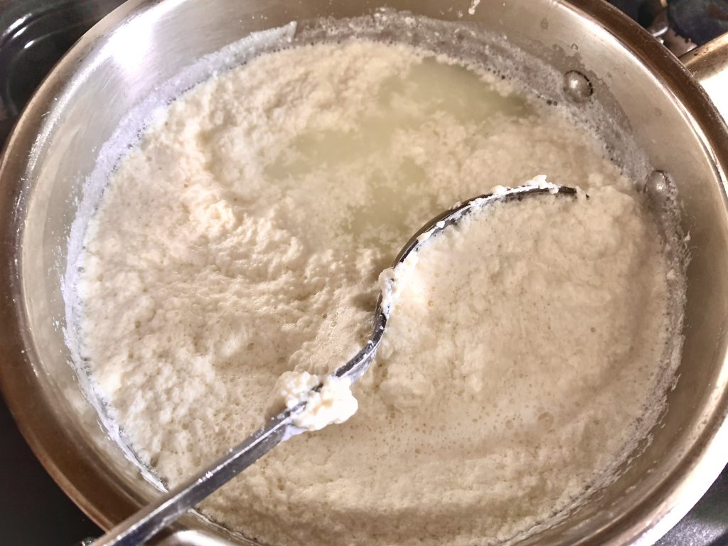 Curdled milk