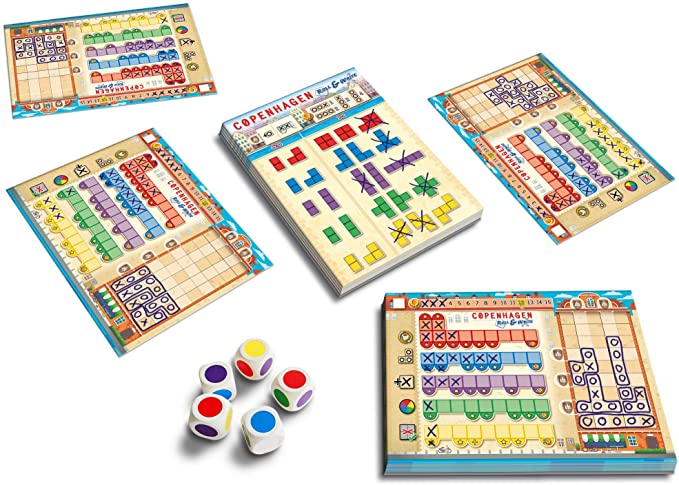 Copenhagen Roll & Write prijs kopen Queen of Games Oostende 02