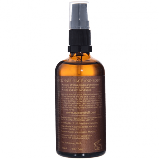 Coconut Argan Oil- Back