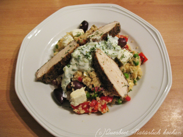 Hähnchen mit Gemüsecouscous und Zaziki nach Jamie Oliver - Querbeet ...