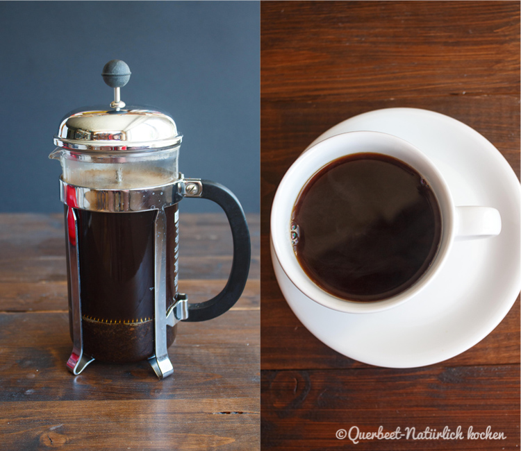 Kaffee mit der French Press zubereiten QuerbeetNatürlich kochen