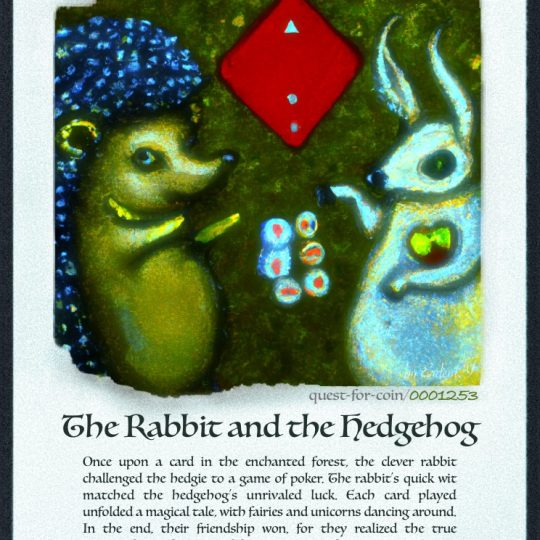 https://usercontent.one/wp/www.quest-for-coin.com/wp-content/uploads/2024/04/J-The-rabbit-and-the-hedgehog-Karo-red-Once-Upon-a-Card-1253-540x540.jpg