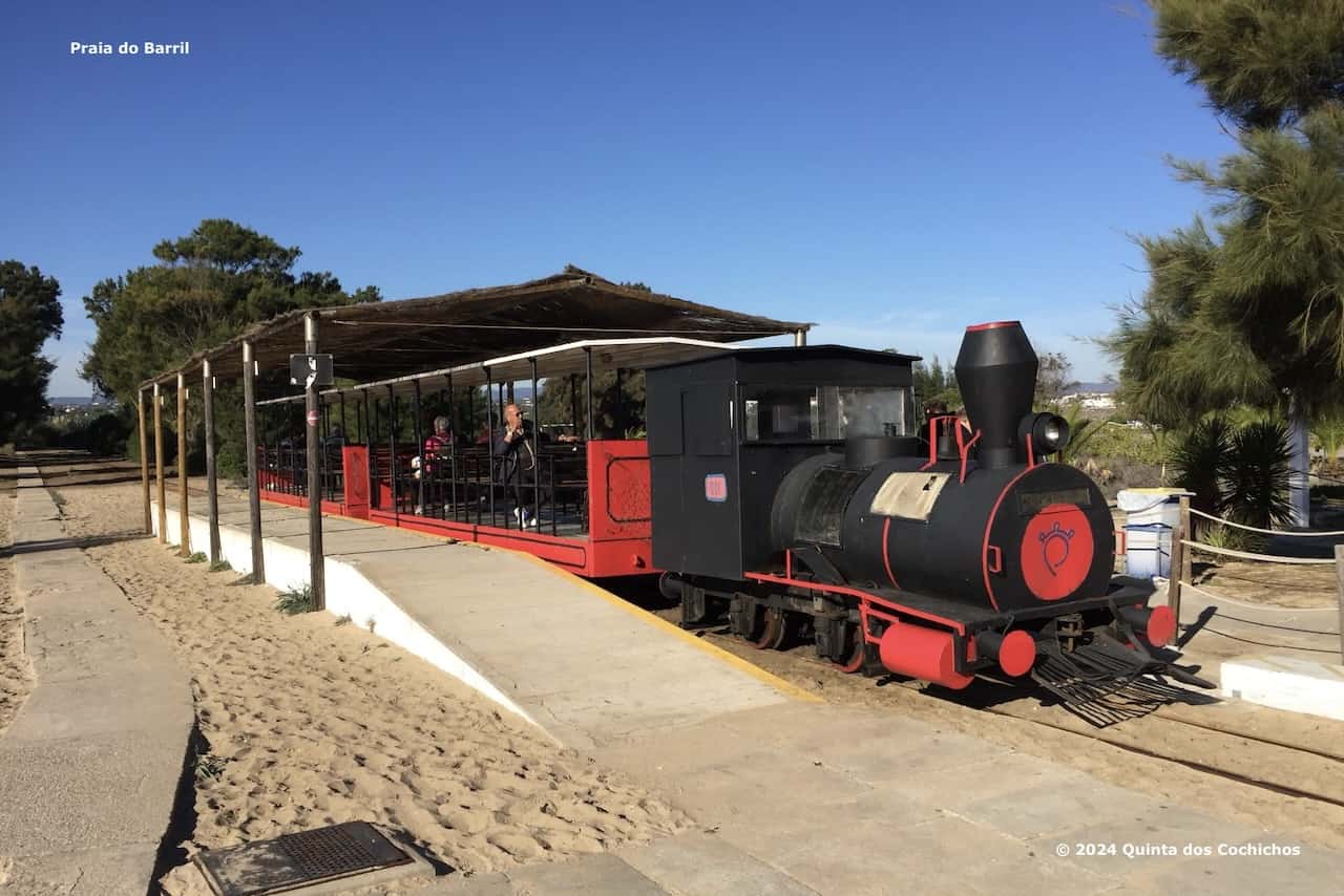 Quinta dos Cochichos appartementen Oost-Algarve natuur-activiteiten-excursies - treintje naar het strand