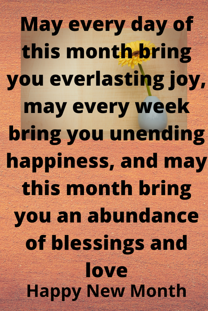 Happy new month prayers for your loved ones