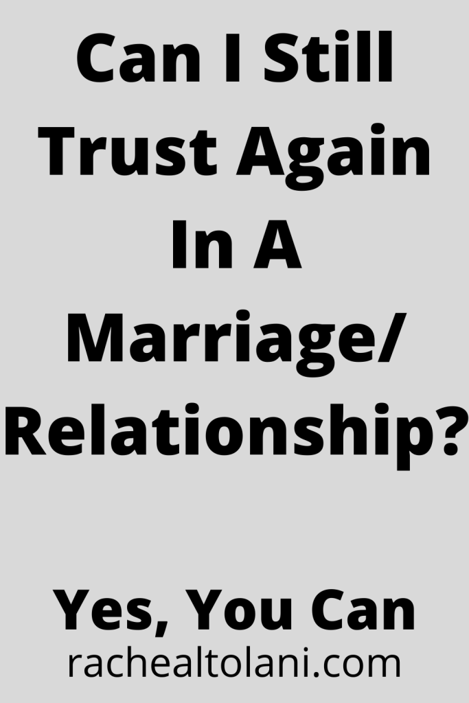 How to rebuild trust in a relationship after cheating