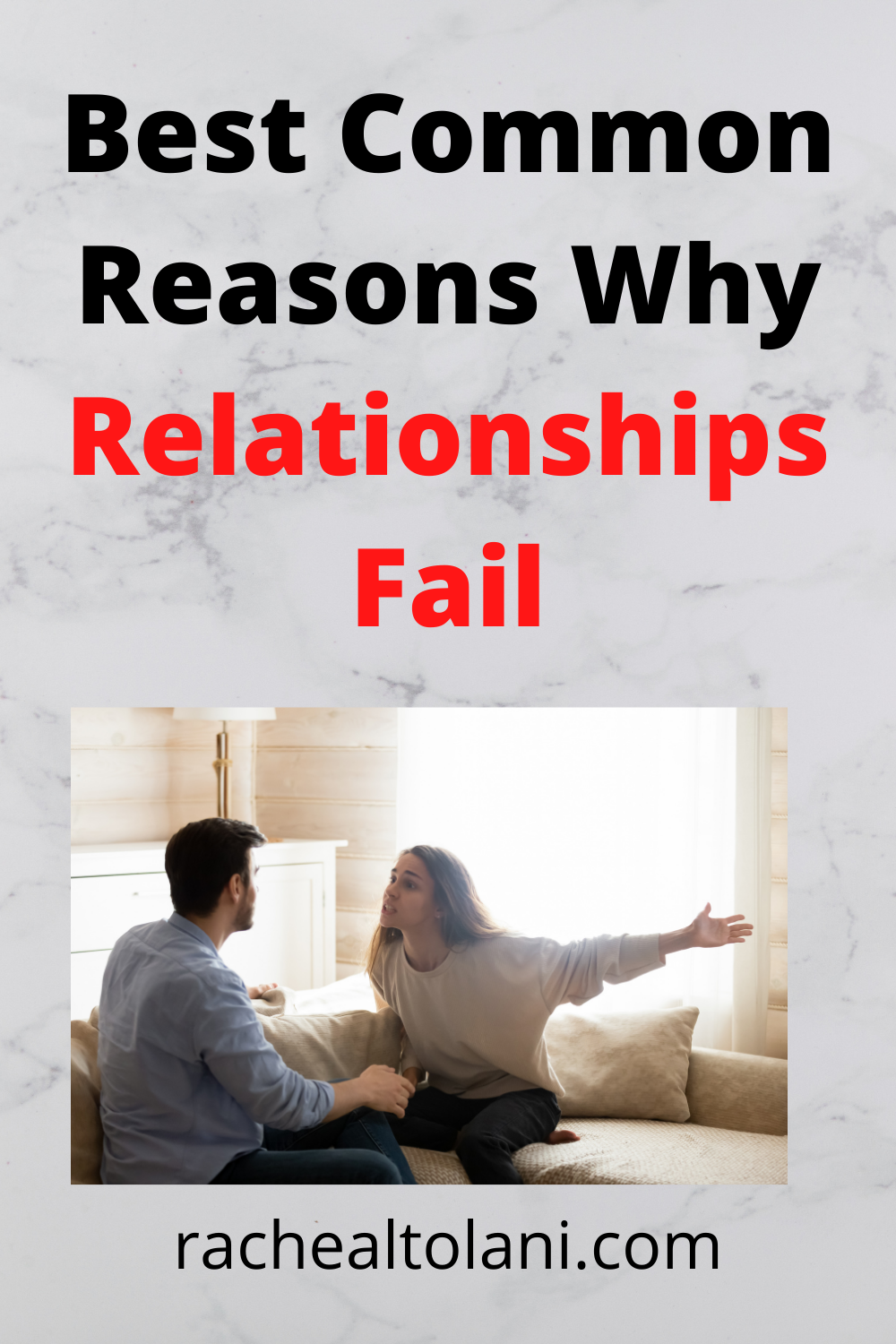 Reasons why relationships fail