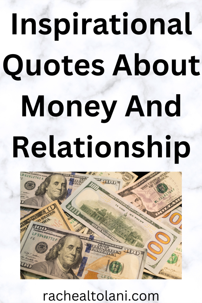 Money and relationship Quotes