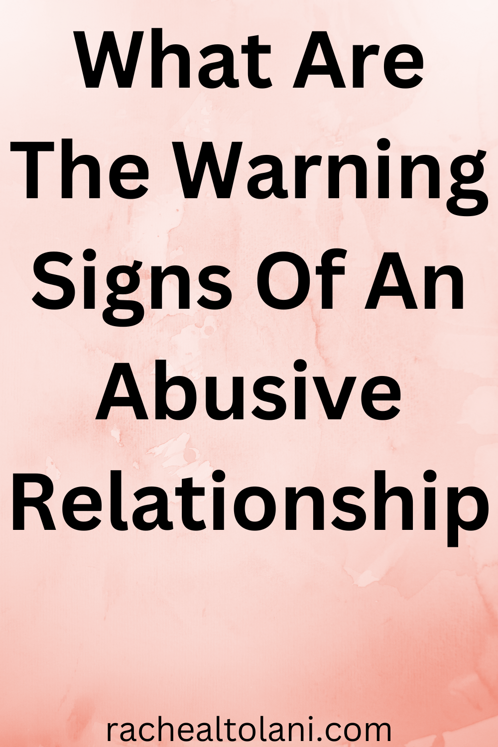 Signs of abuse in a relationship