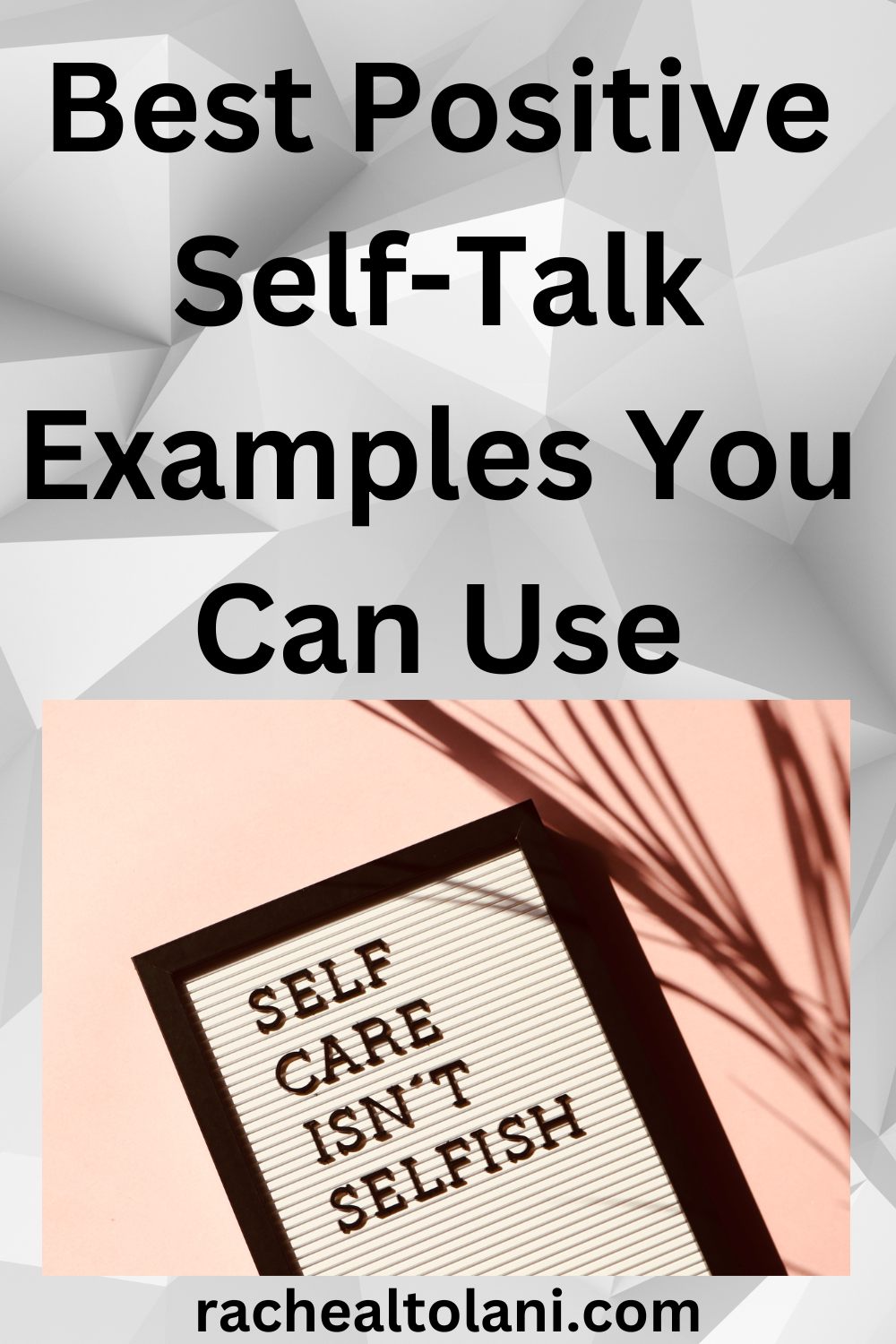 Positive self talk examples