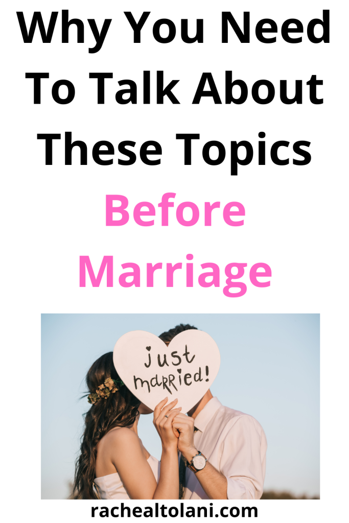 Things you must discuss before marriage