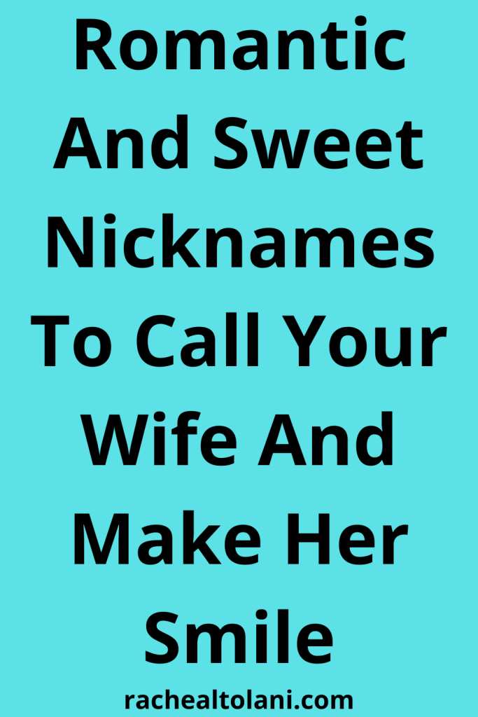 Nicknames for girlfriend