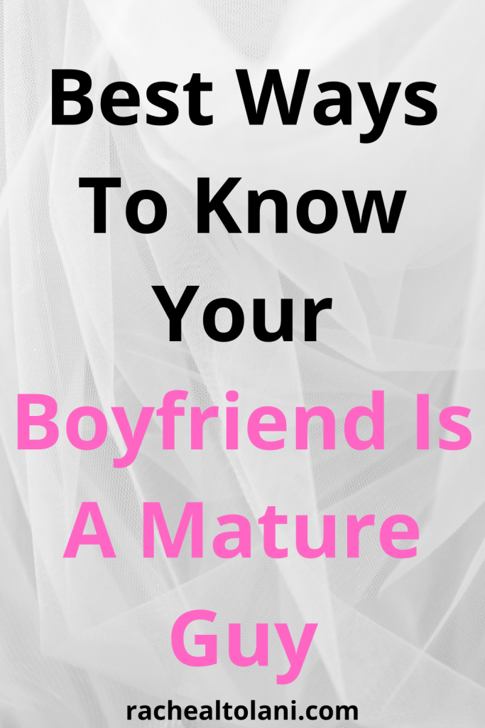 Signs you are dating a mature man