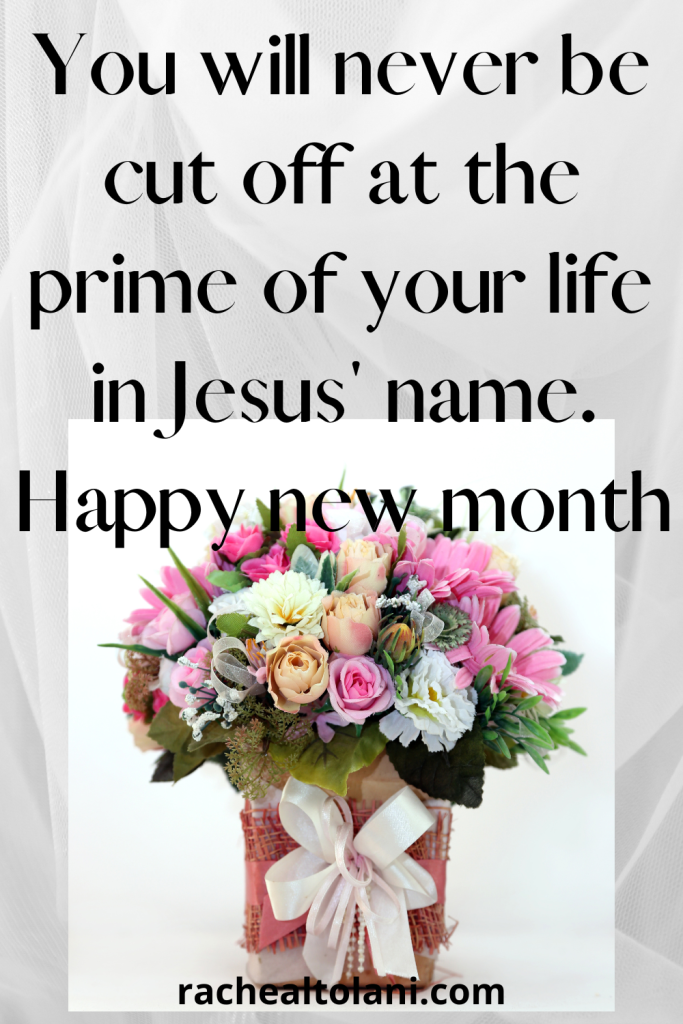 Happy new month prayers for your loved ones