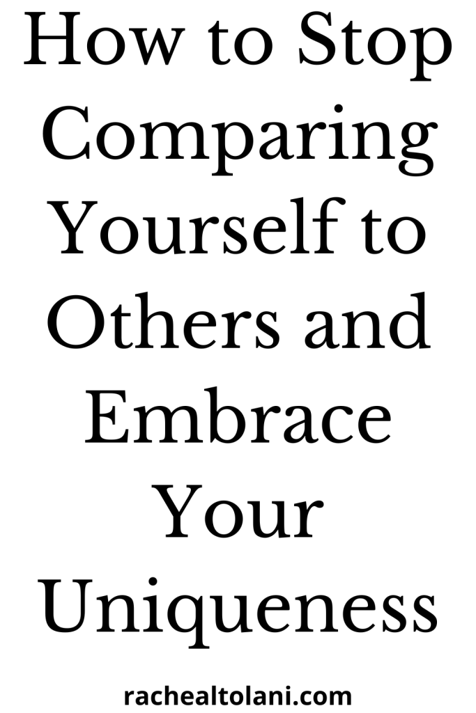 How to stop comparing yourself to others