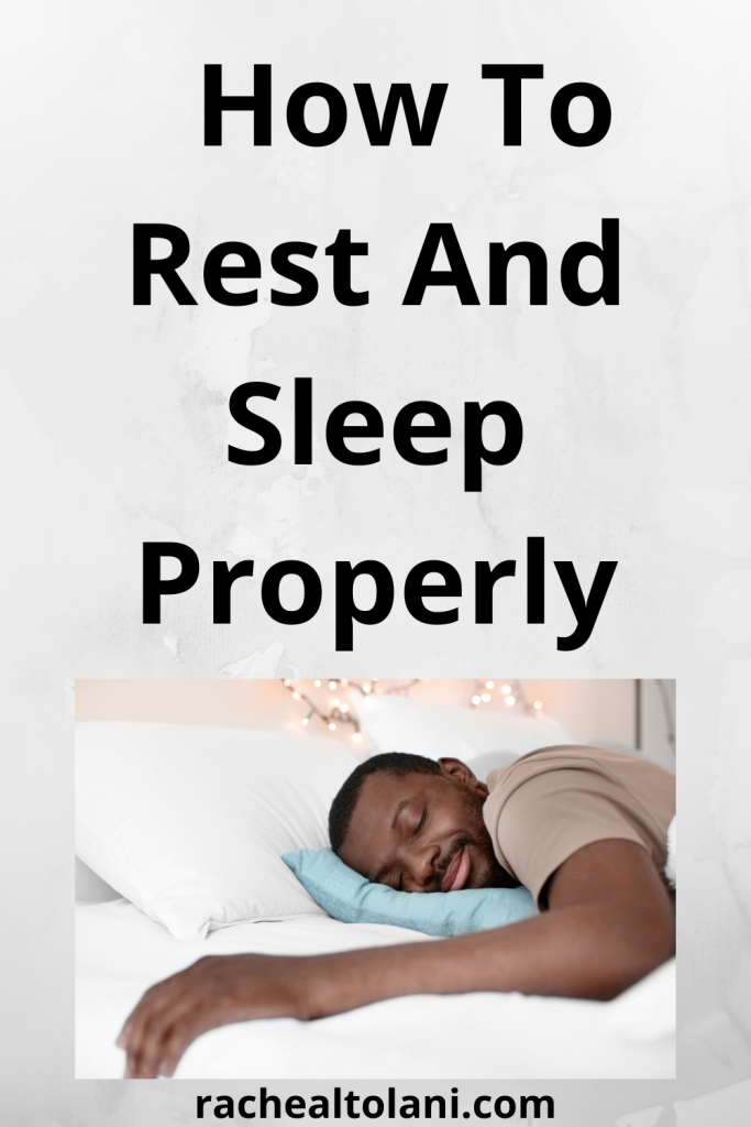 How To Rest And Sleep