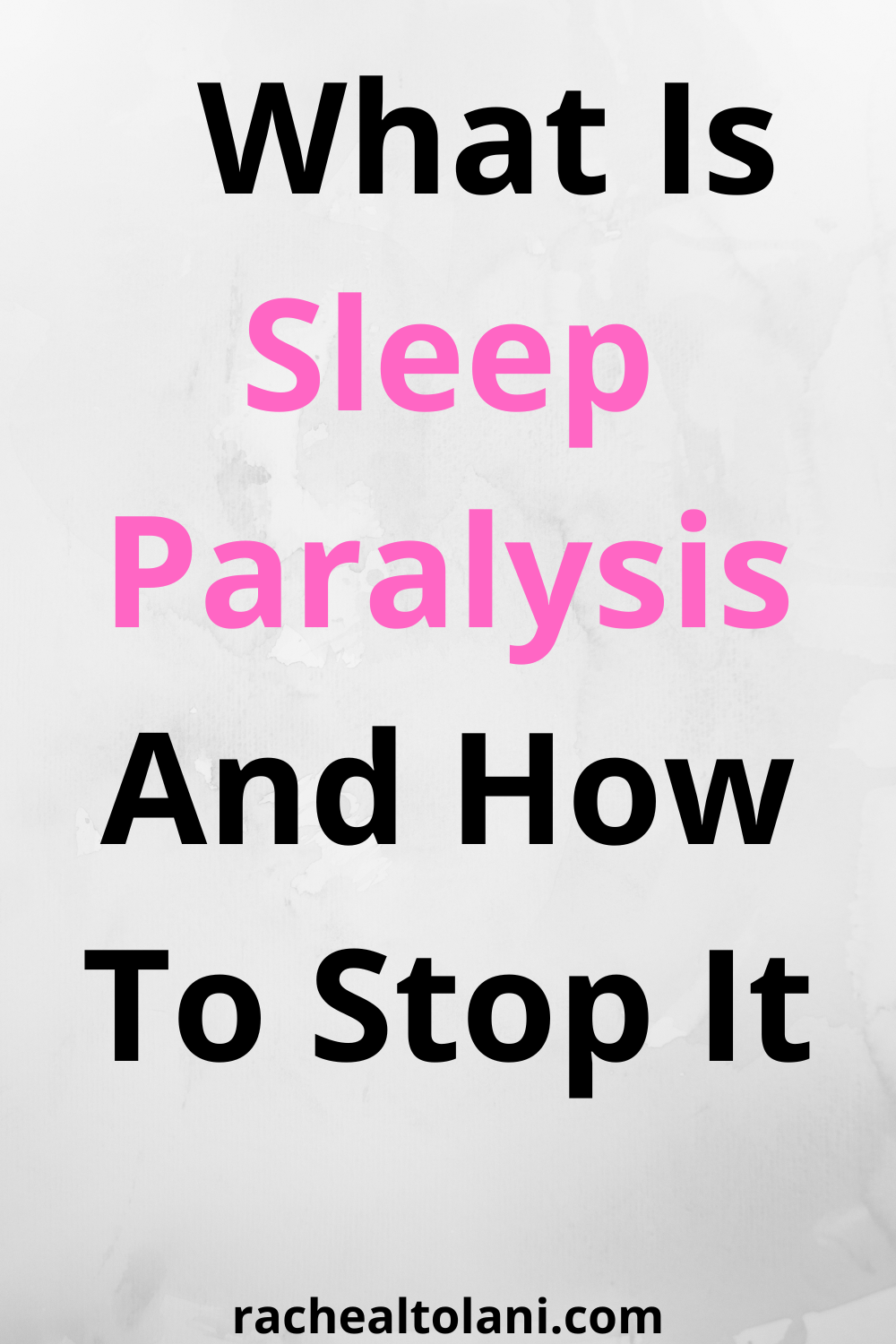 What Is Sleep Paralysis