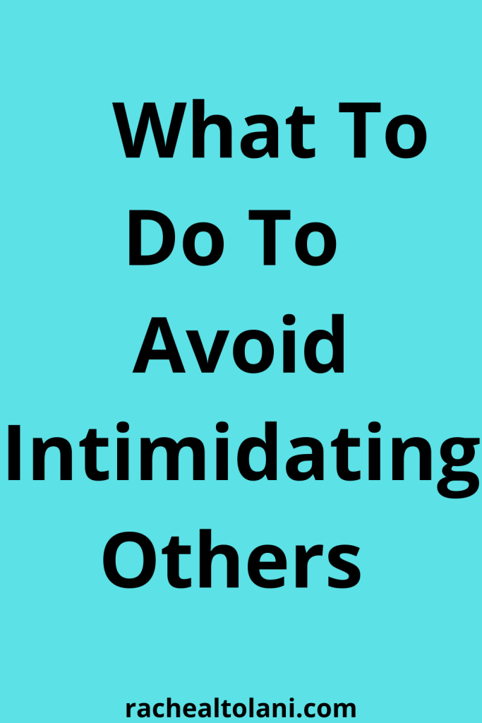 Signs Of Intimidation And How To Stop It