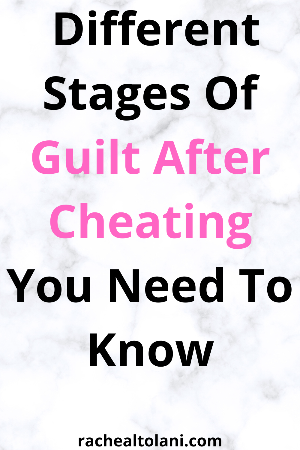 Stages Of Guilt After Cheating