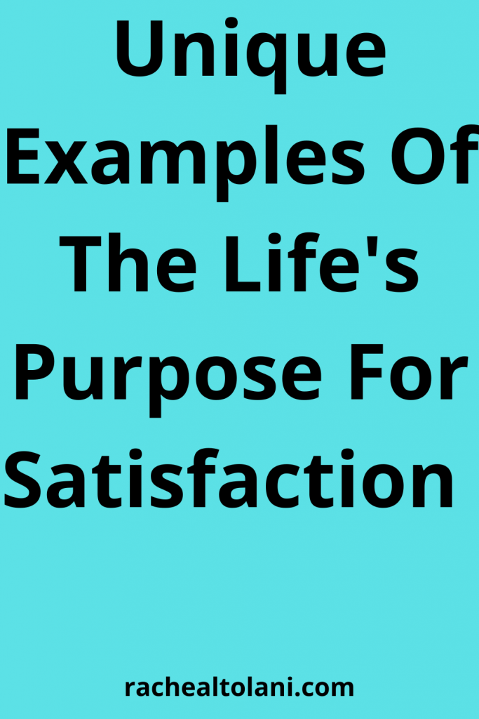 Life Purpose Examples