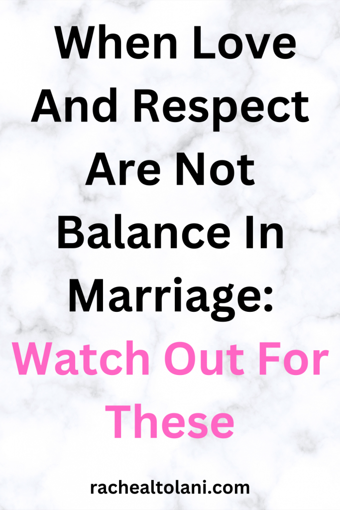 When Love And Respect Are One-Sided In Marriage