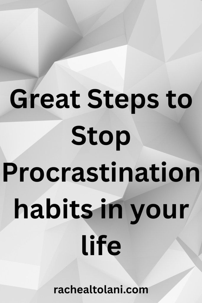 May God Almighty beautify your life. (30) How to stop procrastination