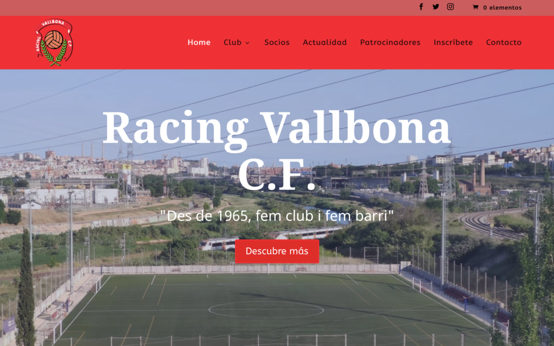 Racing Vallbona CF estrena página web