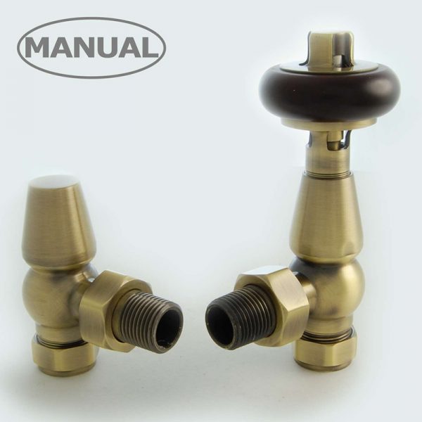 ETO-AG-AB Eton radiator valve antique brass manual