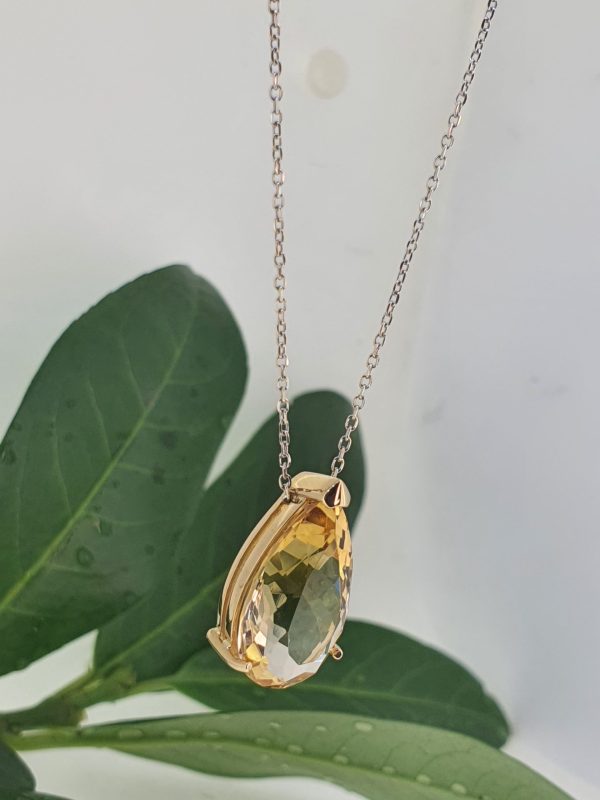 Yellow stone Necklace