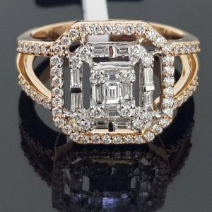 Square Diamond Ring