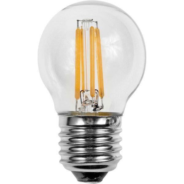 4=25 Watt DÆMP LED Krone de luxe Filament E27, meget varmt hvidt lys 2.200K L023820309